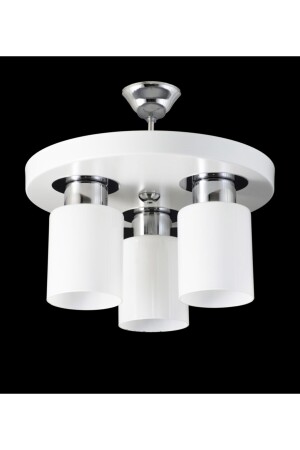 Triple Modern Sports Model Round Tray White Kronleuchter LMBDR35013 - 3