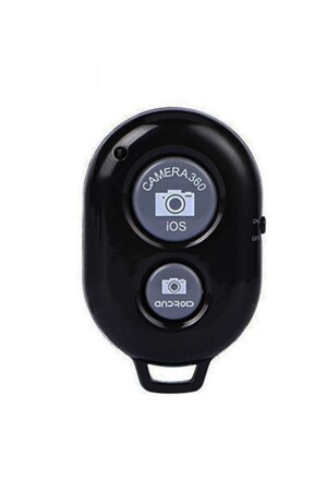 Tripod Ve Selfie Çubuğu Için Bluetoothlu Uzaktan Fotoğraf Çekim Kumandası Siyah - Al2638 - 1