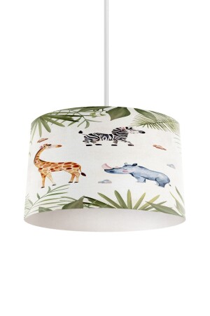 TROPİK ZEBRA ZÜRAFA DESENLİ ÇOCUK VE BEBEK ODASI AVİZE AVZ-DT-1109 - DT KIDS