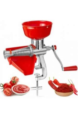 Tuğra Çelik Tuğra Tomatenmarkmaschine Selbstgemachte Tomatenmarkmaschine aus Aluminium mit Drehgriff ZÜCC4446 - 2