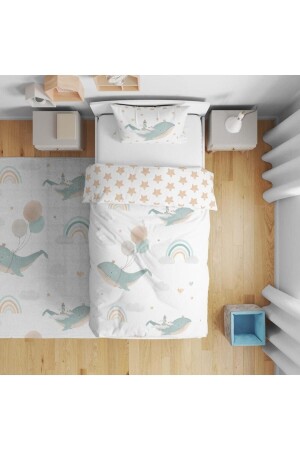 TuGu HoMe&BaBy Doppelseitiger, digital bedruckter Baumwoll-Micro-Satin-Bettbezug für Kinderzimmer, Einzelbett40 TYCZH34QQN168901952368251 - 1