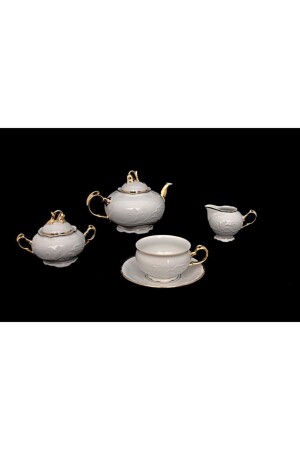 Tulip Gold Teeservice 29-teilig, handgefertigtes Porzellan-Teeservice 2317500 Ç - 5