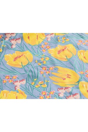 Tulip Paradise Leicht bügelbarer Doppel-Bettbezug 200 x 220 cm, Blau, 10038504 - 6