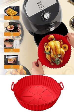 Tüm Airfryerlara Uyumlu Silikon Pişirme Kabı - Airfryer Silikon Kap - Bpa Free-1 Adet - 2