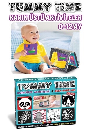 Tummy Time Mirrored First Intelligence Cards + Safe Baby Mirror – Lernkarten - 3