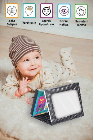 Tummy Time Mirrored First Intelligence Cards + Safe Baby Mirror – Lernkarten IQTUMMYTIME - 5