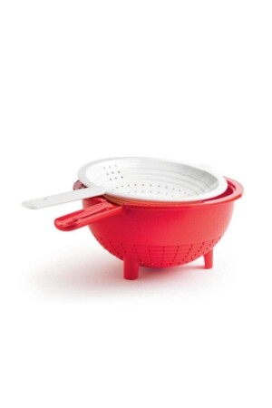 Tupperware Doppelseitiges Sieb (ROT UND ORANGE) 28292992 - 1