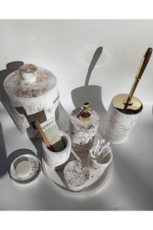 غرف الاستحمام من المجموعة من المجموعات - صناديق القمامة - فرشاة المرحاض - مُزاد الصابون السائل - صناديق - Ture Concept