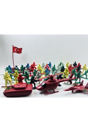 Türk Askeri Asker Seti Tam 58 Parça Oyuncak Asler Seti - 1