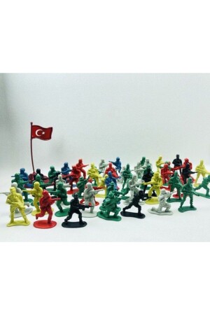 Türk Askeri Asker Seti Tam 58 Parça Oyuncak Asler Seti - 2