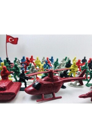Türk Askeri Asker Seti Tam 58 Parça Oyuncak Asler Seti - 3