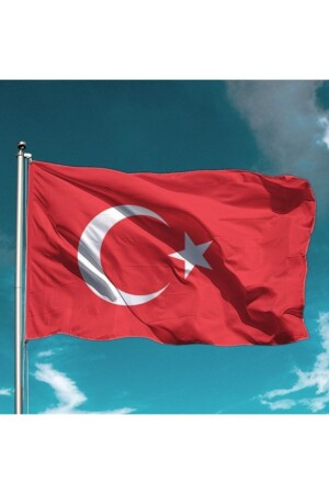 Türk Bayrağı 100x150 cm Alpaka Kumaş FL00008A- - 1
