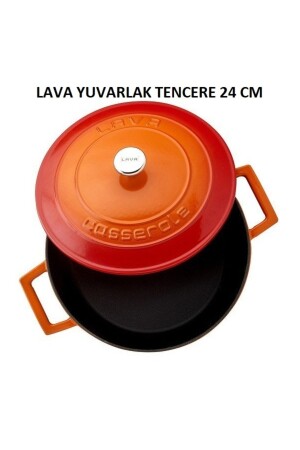 Turka 7-teiliges Gusseisen-Orange-Kochgeschirrset Lava Turka 7-teilig - 5