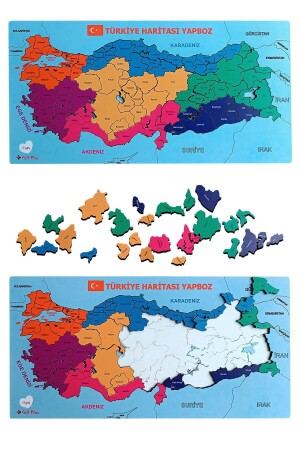 Türkei-Karte, Puzzle, Lernspielzeug - 2