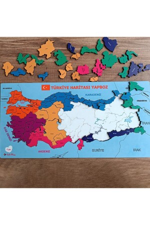 Türkei-Karte, Puzzle, Lernspielzeug - 6