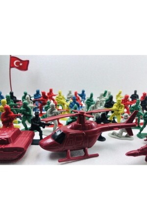 Türkisches Militärsoldaten-Set, komplettes 58-teiliges Spielzeugsoldaten-Set - 4