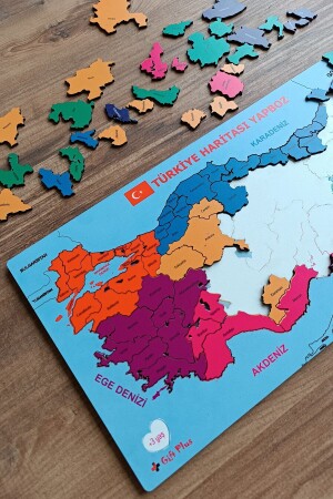 Türkiye Haritası Yapboz Puzzle Eğitici Oyuncak - 4