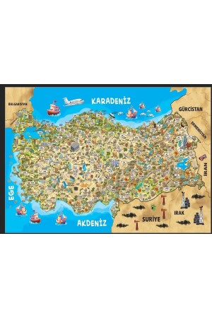 Türkiye Kültür Haritası Puzzle 260 Parça - 3