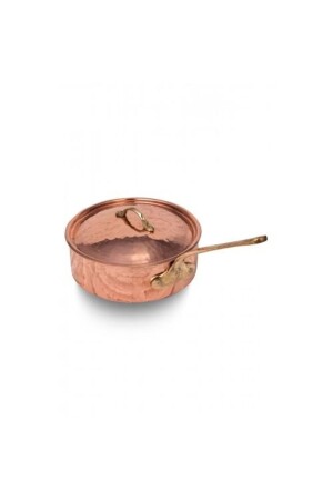 Turna Bakır Karnıyarık Tencere Tek Kulp 3 No 22 Cm El Dövme Kırmızı Turna8164-1 P209S7759 - 5