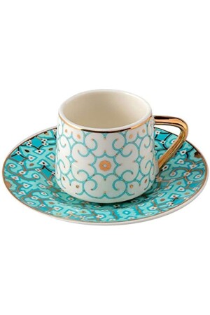 Turquoise 2'li Kahve Fincanı 500.01.01.7372 - Jumbo