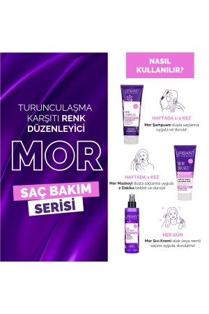 Turunculaşma Karşıtı Mor Günlük Yoğun Saç Bakım Maskesi-200ML-Vegan - 5