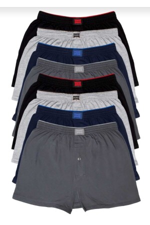 Tutku Herren-Boxershorts aus gekämmter Baumwolle, einfarbig, 8-teilig, 2708513216874 - 2