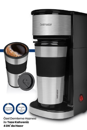 Tutku Travel Bpa-freie persönliche Filterkaffeemaschine mit Thermobecher GM7351 GM7351 - 3