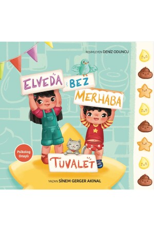 Tuvalet Eğitimi Kitabı- Panolu- Stickerlı - Çocuklara Özel - 22x22 - Elveda Bez Merhaba Tuvalet - 2