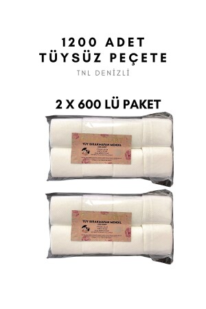 Tüysüz Peçete Mendil 1200 Adet - 4