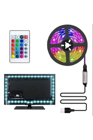 Tv Arkası Usb Rgb Şerit Led Ct-4566 Kumanda İle Kontrol TYC00192497857 - 2