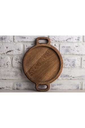 من الخشب من الخشب، طاولة مستديرة تخدم بجبن لوحة الخشب. tvk001 - atolyesiahsap