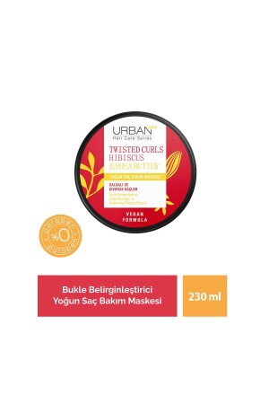 Twisted Curls Hibiscus & Shea Butter Bukle Belirginleştirici Yoğun Saç Bakım Maskesi 230ml - 3