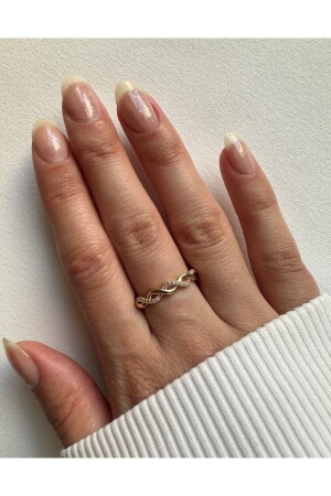 Twisted-Modell-Minimal-Ring mit Zirkonstein - Ringbox