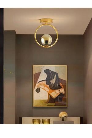 غرفة المعيشة من منىز ميرا - المطبخ - الكافي الذهبية اللون العسل العسل الزجاجي السقف المرفق واحد الشنارة TYC003957269 - Modavize