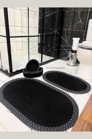 مجموعة حمام من المواد المزروعة في المياه ، مجموعة حمام المياه ، سلة حمام ، سلة الباب ، مجموعة سلة ، ديكور TYCGZJMYKN - Türkmen Ev Tekstil