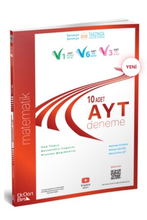 Üç Dört Beş Yayınları AYT 10'lu Matematik Deneme - 1