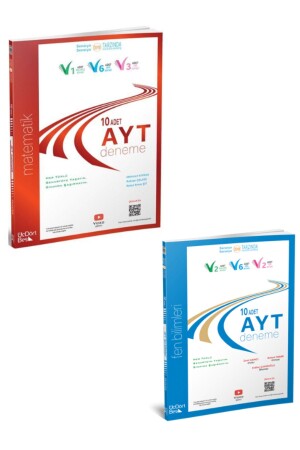 Üç Dörtbeş Publishing Ayt Mathematics and Ayt Science Essay Super Double Set - 2