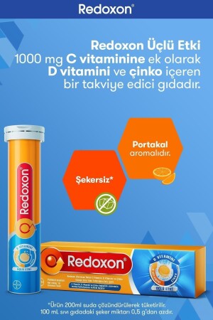 Üçlü Etki 15 Efervesan Tablet I 1000 Mg C Vitamini- D Vitamini Ve Çinko Içeren Takviye Edici - 3