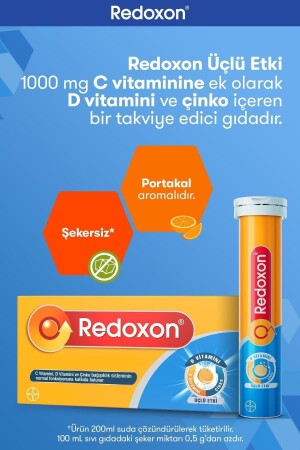 Üçlü Etki 30 Efervesan Tablet I 1000 Mg C Vitamini- D Vitamini Ve Çinko Içeren Takviye Edici - 4