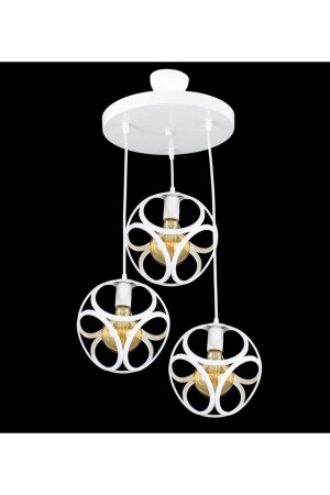 MNZ-Triple Modern Circle Cube Model Lamp Pendant Chandelier LMBDR35382 - Lambadar