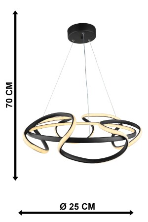 Ufo LED-Kronleuchter Schwarz 50. wie BEG1241 - 5