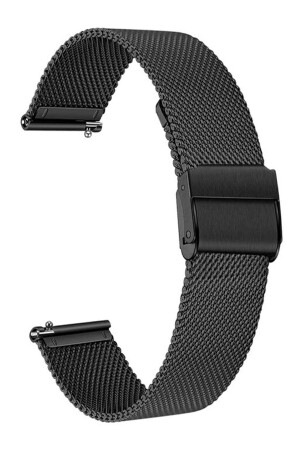 Uhr 22 mm schwarzes dickes Mesh-Metallclip-Uhrenarmband TYC00615273586 - 1