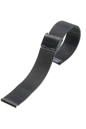 Uhr 22 mm schwarzes dickes Mesh-Metallclip-Uhrenarmband TYC00615273586 - 3