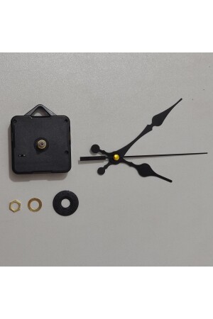 Uhrwerk – Akar Silent Wall Clock Mechanism 16 mm – Stundenzeiger – Minutenzeiger – Sekunden – mit Aufhänger - 1