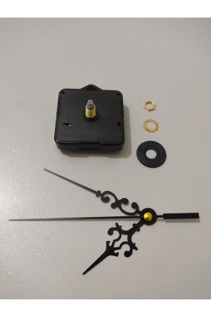 Uhrwerk – Akar Silent Wall Clock Mechanism 16 mm – Stundenzeiger – Minutenzeiger – Sekunden – mit Aufhänger - 1