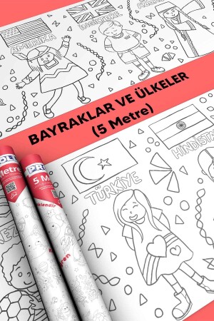 Ülkeler Ve Bayrakları Boyama Kağıdı - 4