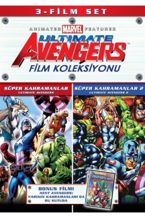 Ultimate Avengers Film Koleksiyonu Süper Kahramanlar Set-3 Disk Dvd 8655304502553 - 2