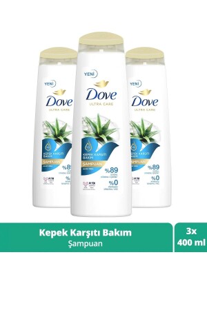 Ultra Care Haarpflege-Shampoo Anti-Schuppen-Pflege Aloe Vera 400 ml x3-teiliges SET. UNI. 2824 - 1