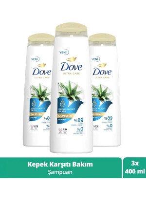 Ultra Care Haarpflege-Shampoo Anti-Schuppen-Pflege Aloe Vera 400 ml x3-teiliges SET. UNI. 2824 - 2