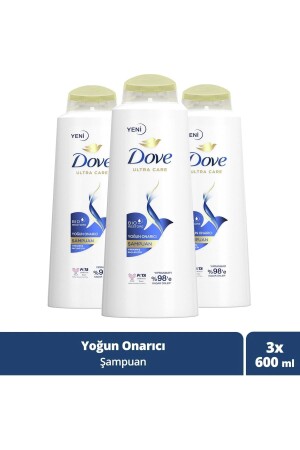 Ultra Care Saç Bakım Şampuanı Yoğun Onarıcı Yıpranmış Saçlar Için 600 ml X3 - 1